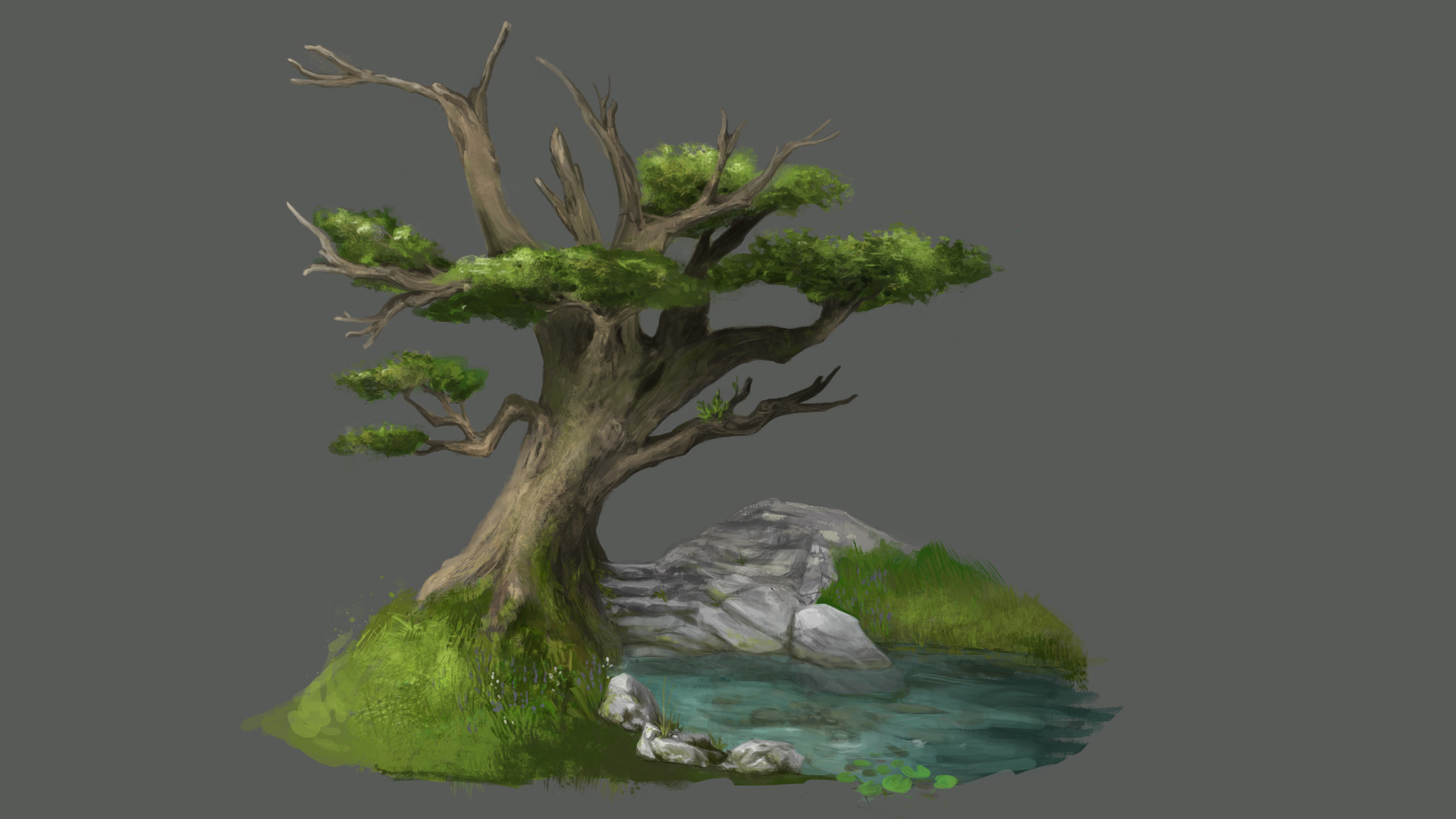 ArtStation - tree scene
