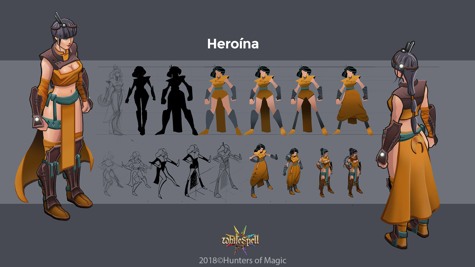 Isometric Heroin RPG character design evolution