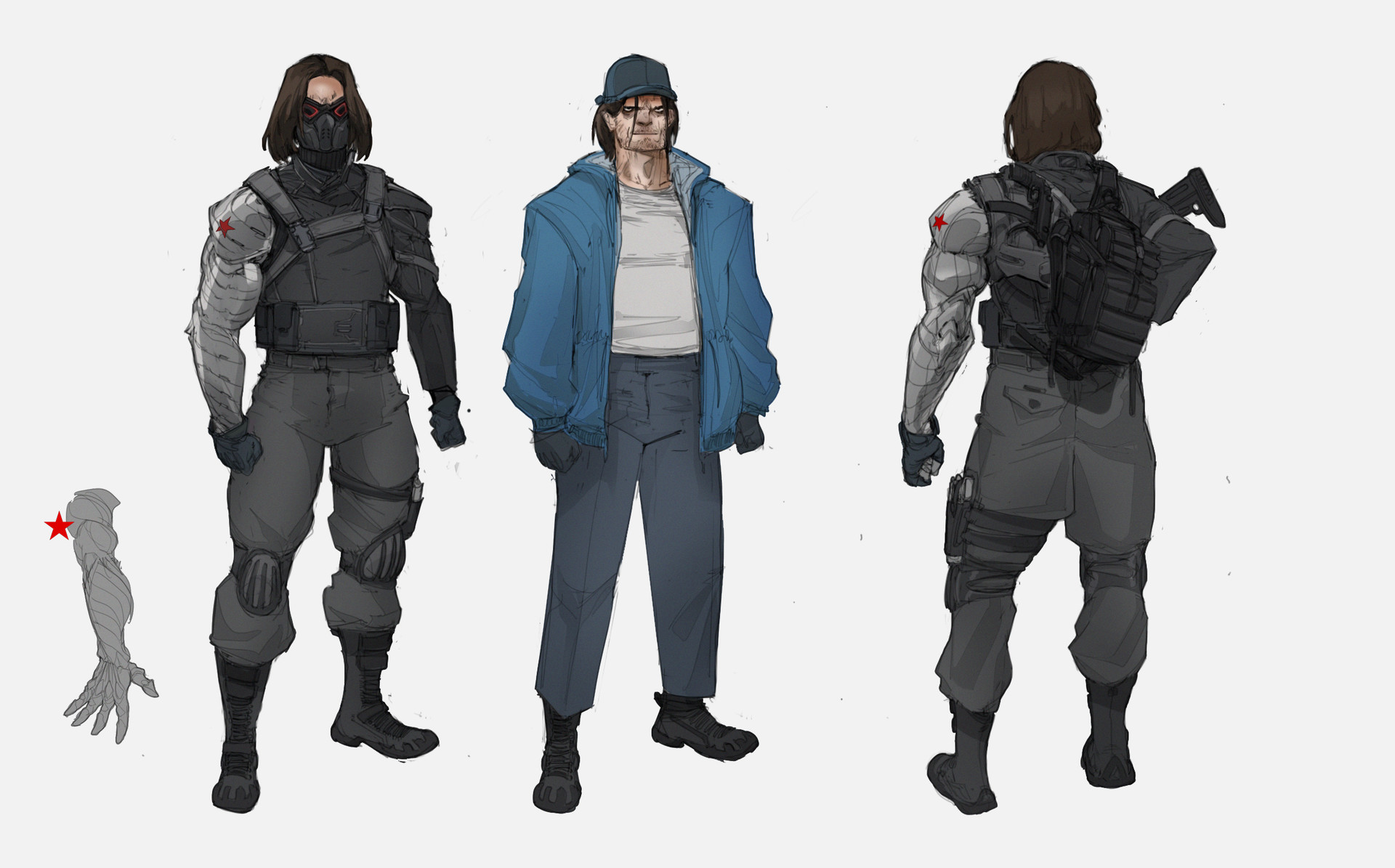 Selver Dervisic Bucky Barnes Aka Winter Soldier