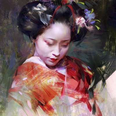 Geisha portrait series