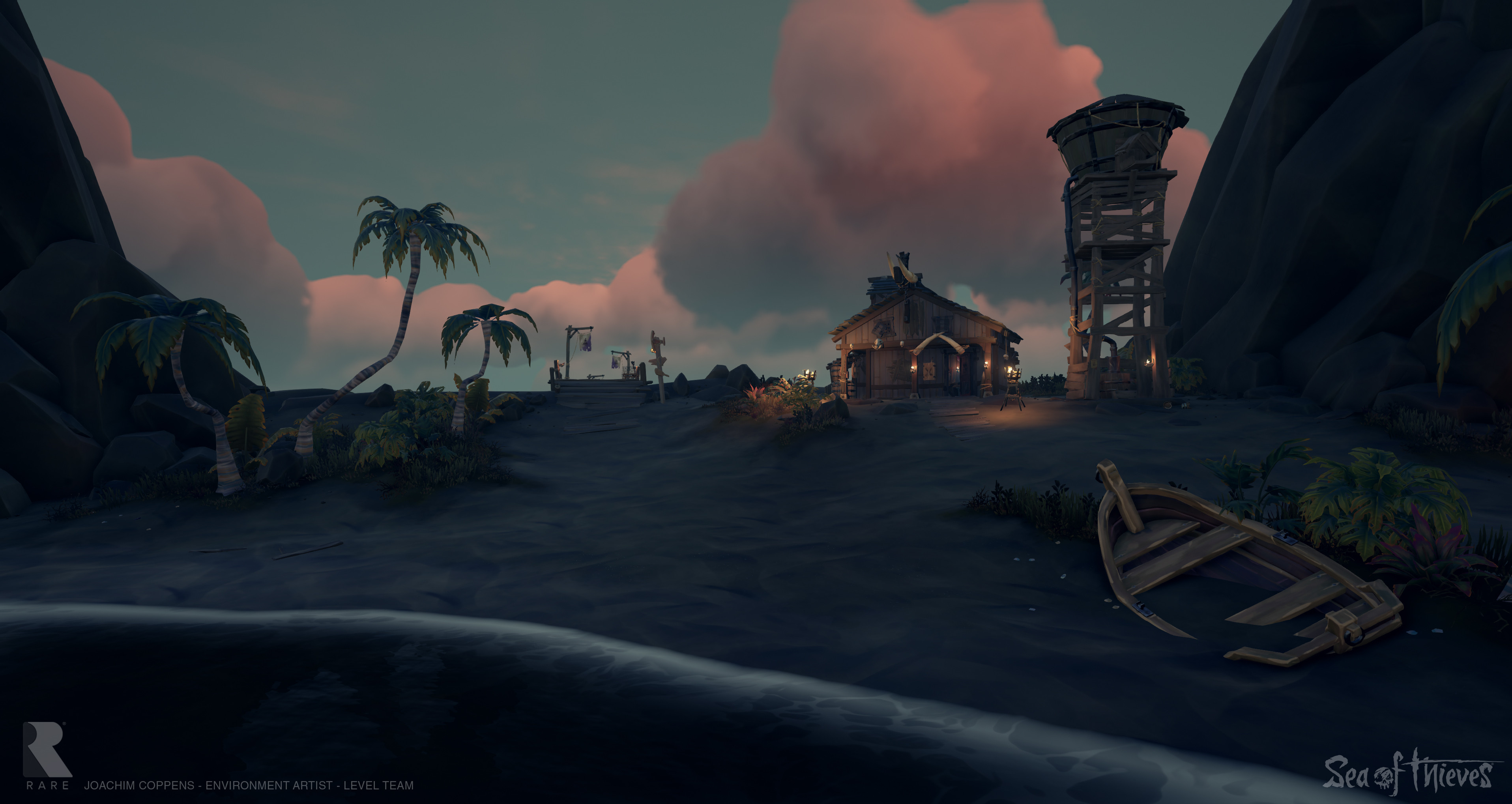 ArtStation - Sunken Pirate Ship Captains Quarters