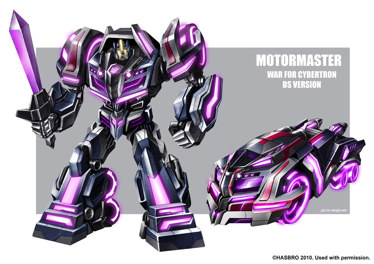 Game - Transformers War for Cybertron Concept Art for exclusive Nintendo DS Character. 