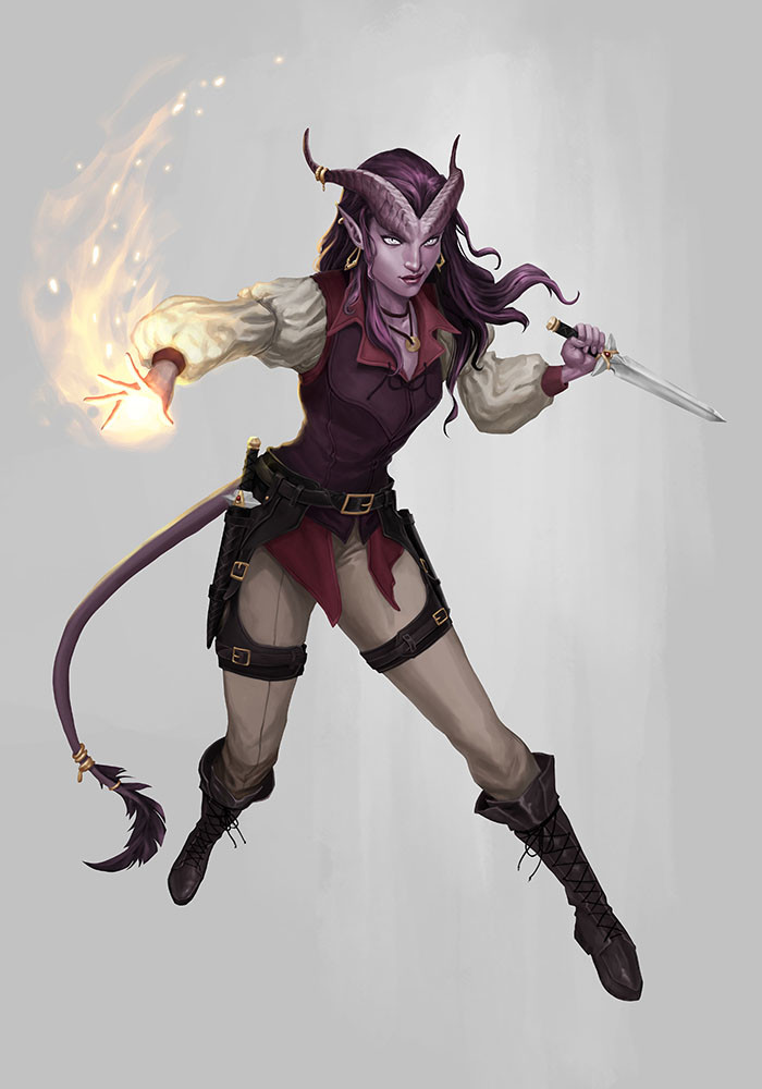 Fortune the tiefling Sorcerer