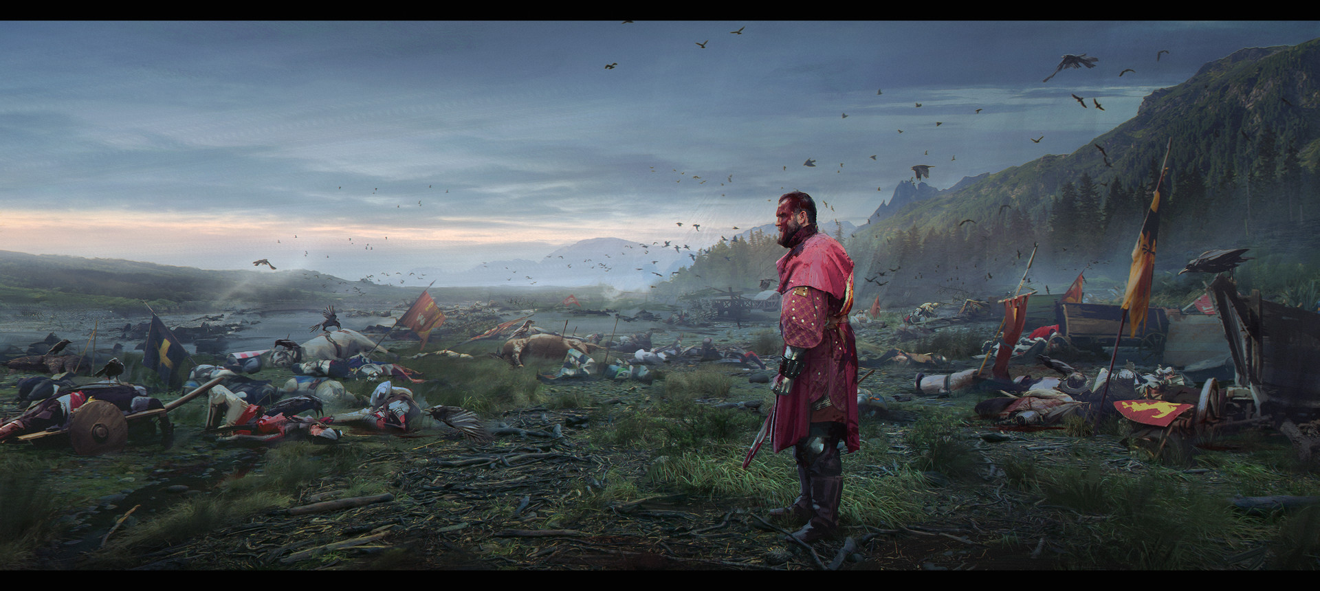 Artstation After Battle Alexander Dudar