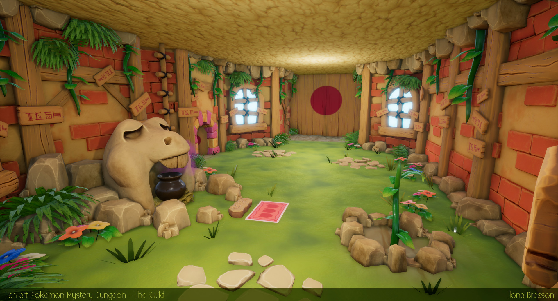 Artstation Fan Art Pokemon Mystery Dungeon The Guild Ilona