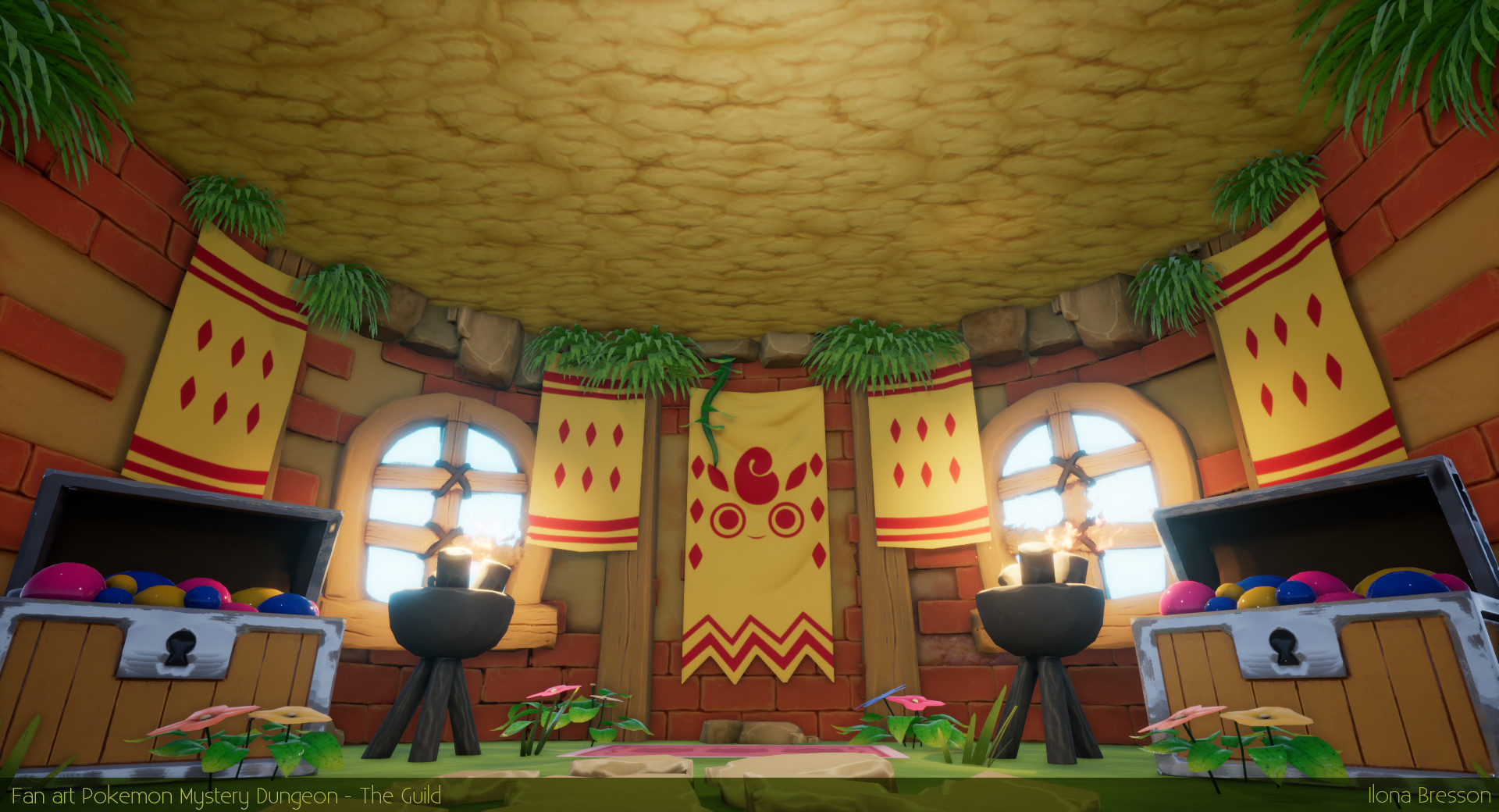Artstation Fan Art Pokemon Mystery Dungeon The Guild Ilona