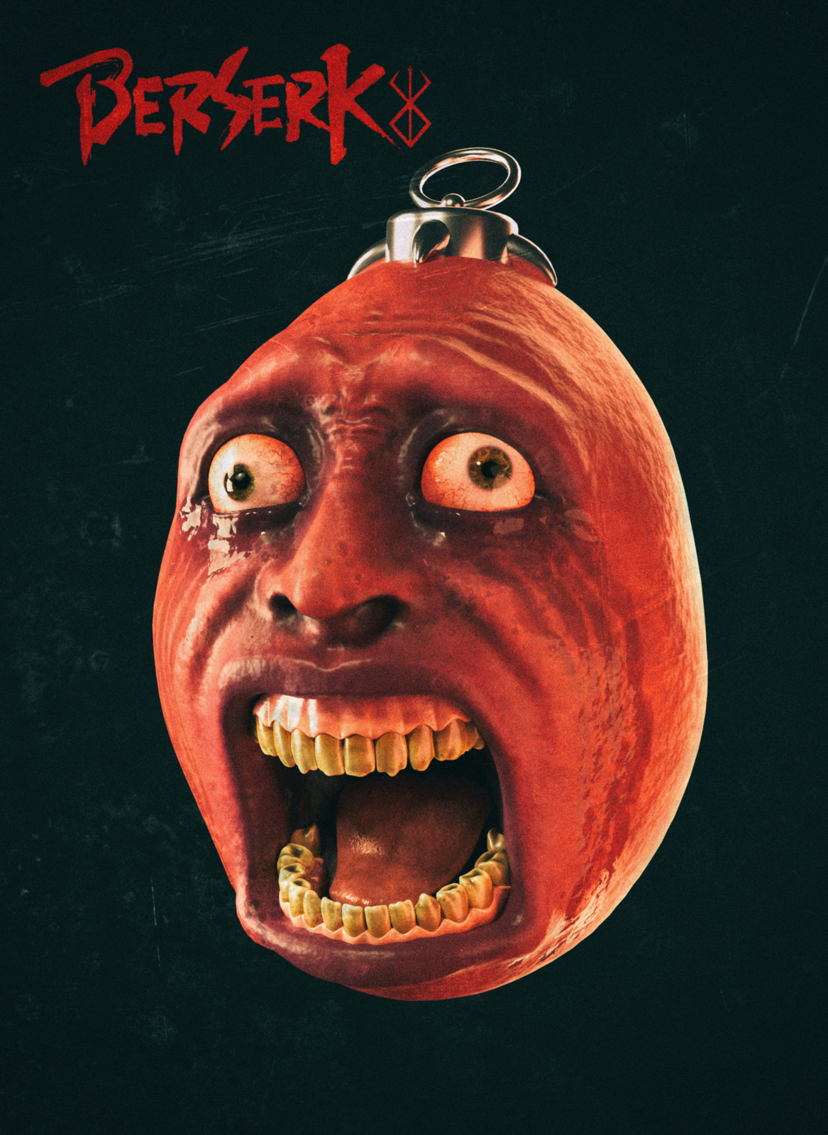 Artstation Behelit Fernando Petuco Screaming behelit 6.5cm x 4cm. artstation behelit fernando petuco