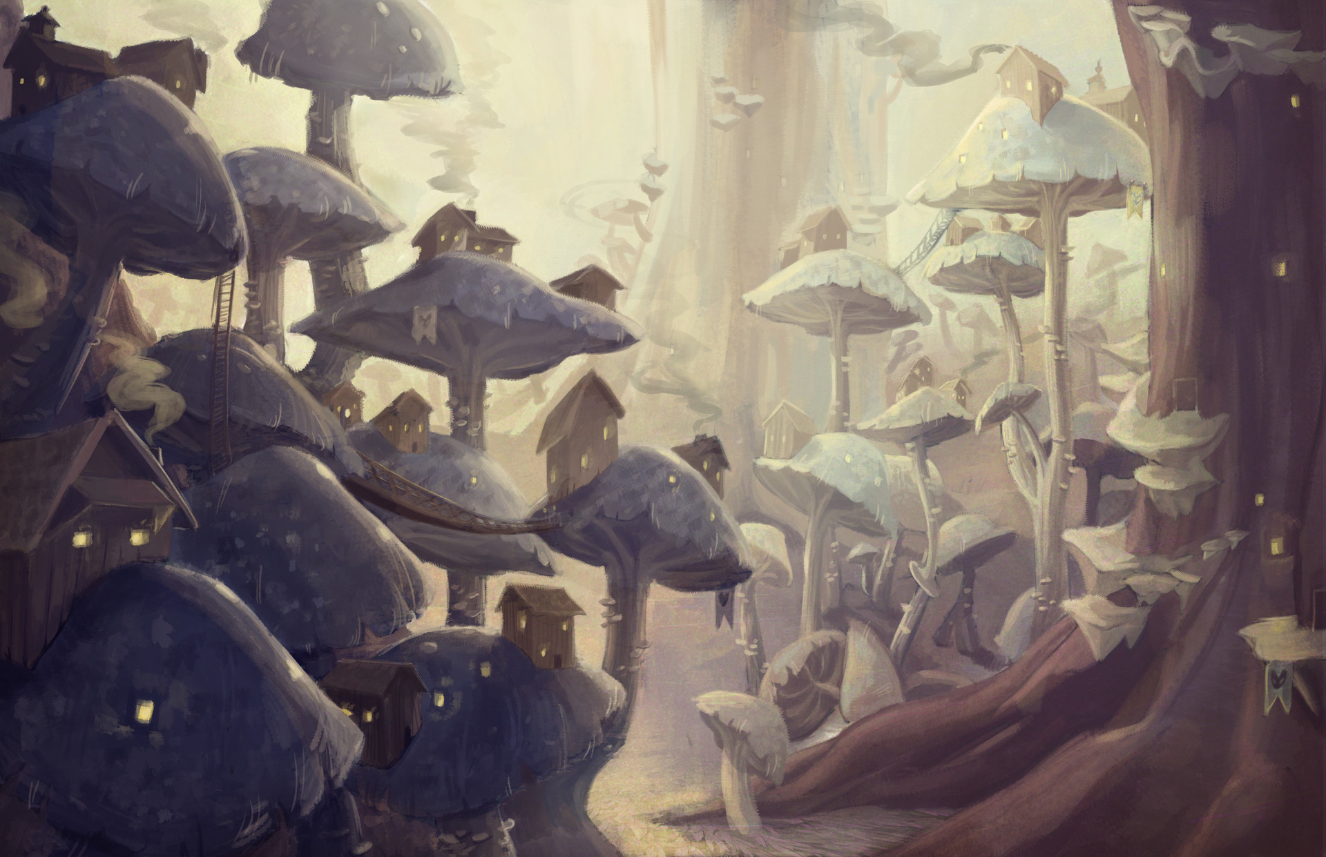 ArtStation Mushroom Village