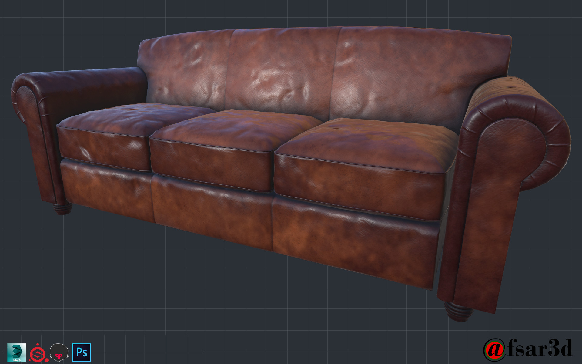Artstation Leather Sofa Nurul Afsar