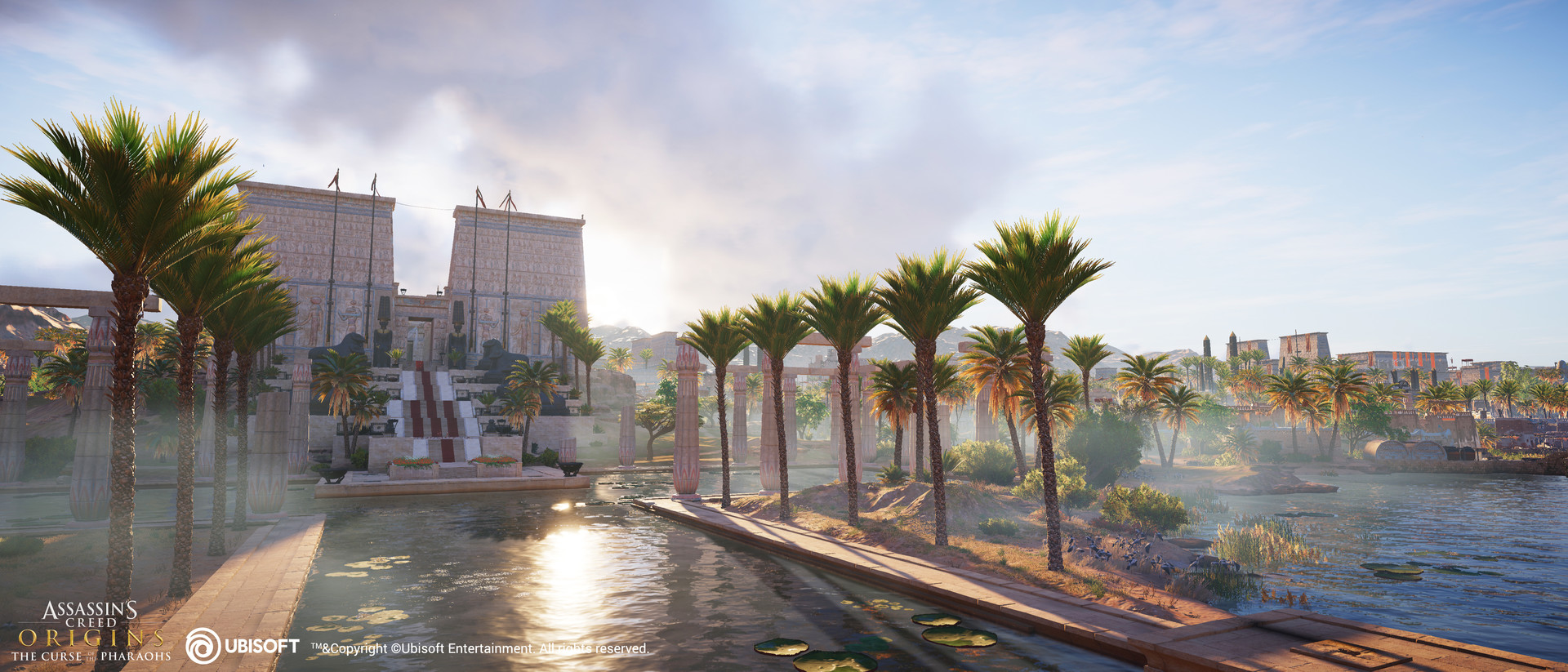 ArtStation - Assassin's Creed Origins - The curse of the pharaohs DLC -  Thebes city overall silh…