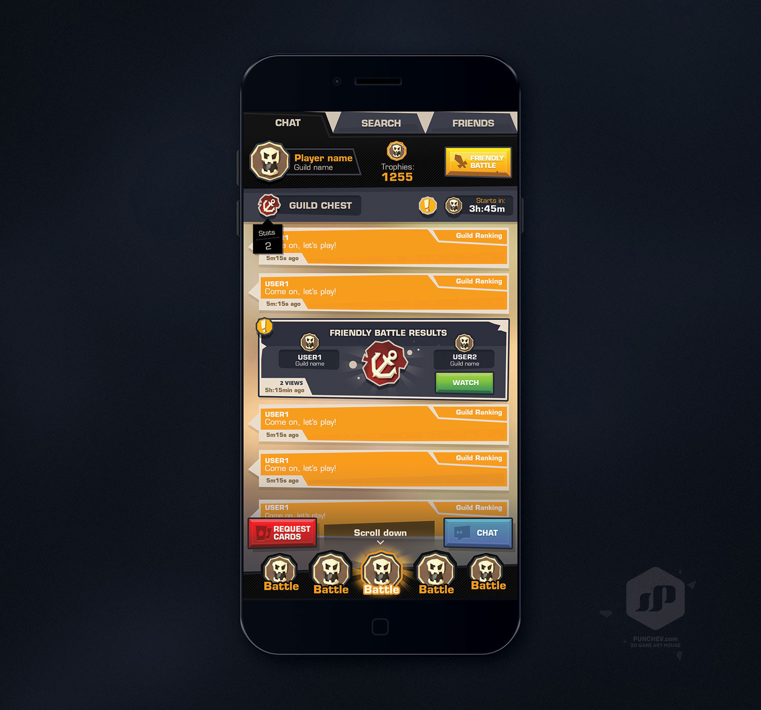Artstation Punchev Dot Com Mobile Game Ui Studio Punchev