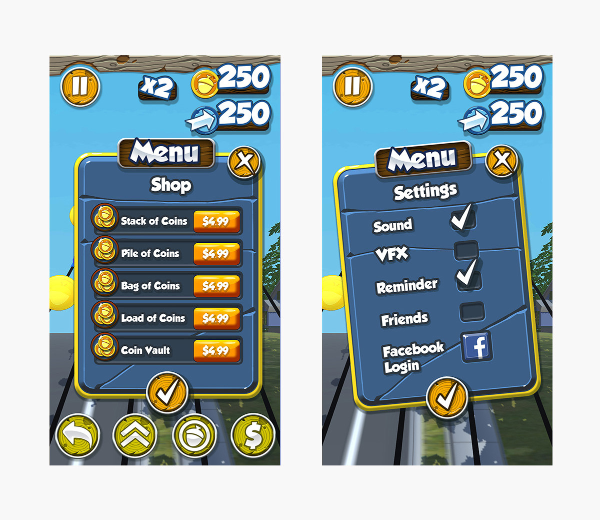Artstation Mobile Game Ui Nutgrab Studio Punchev