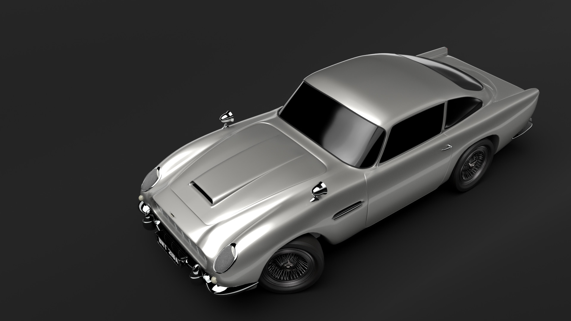 ArtStation - First Maya Project: Aston Martin DB5 from Goldfinger