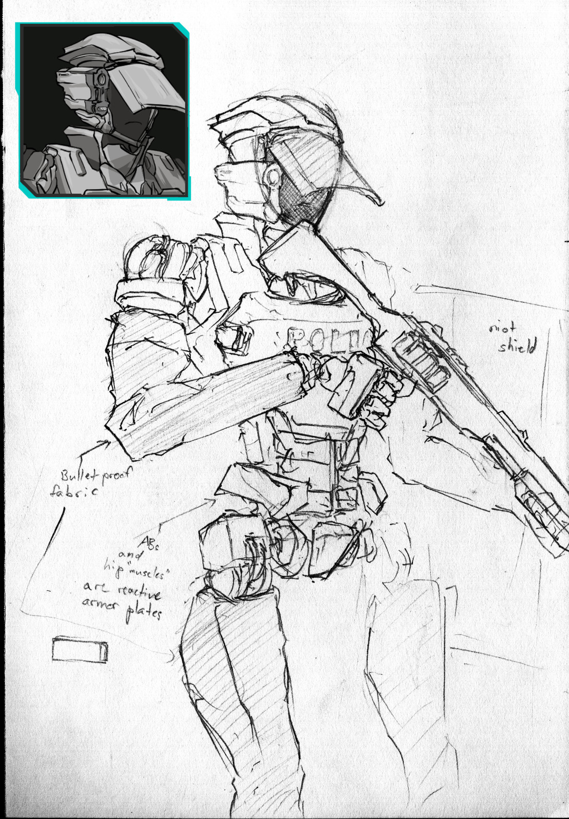 Concept art for the Enforcer