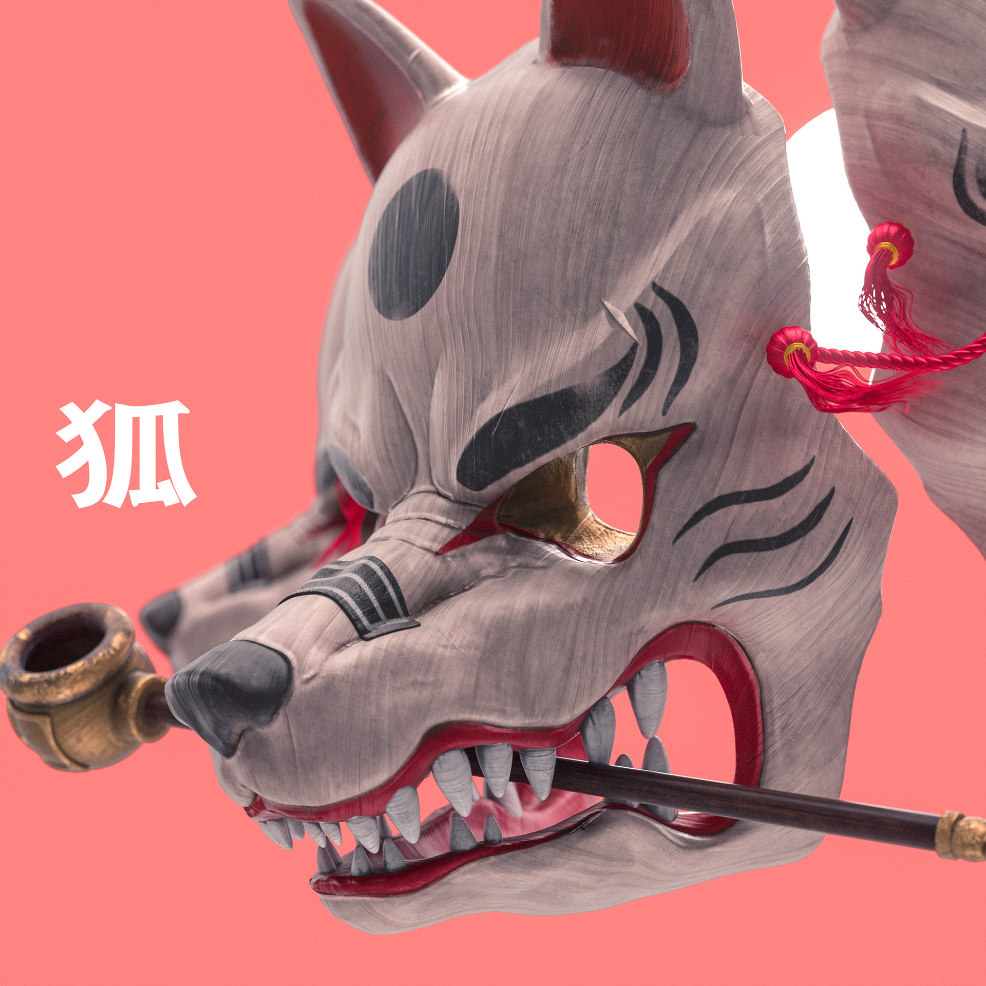 Kitsune Mask by Jor Ros