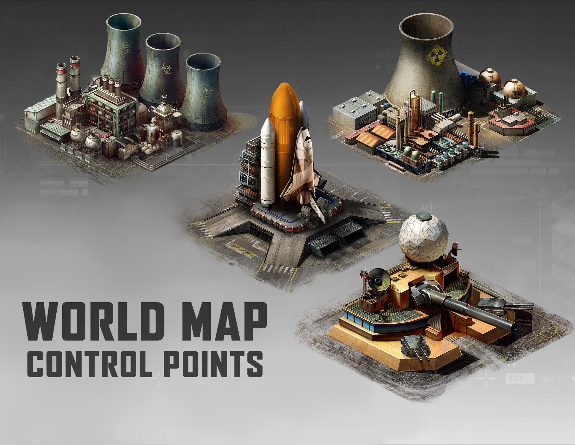 Artstation Mobile Strike World Control Points Justin San Souci
