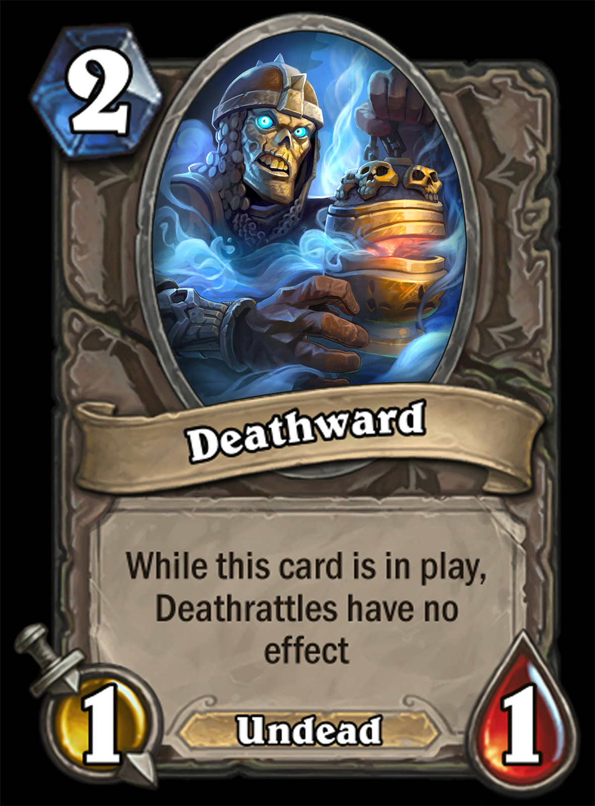 Death Ward: Card template belongs to Blizzard entertainment!
