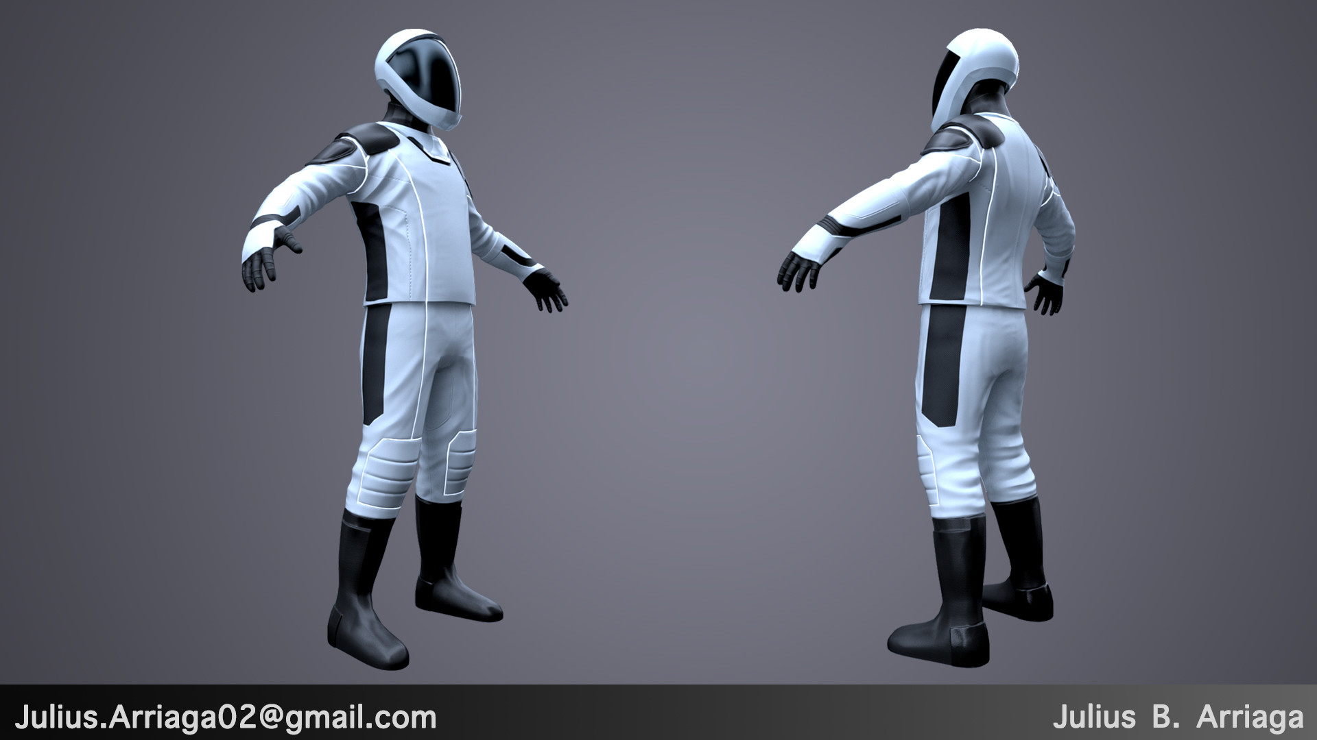 ArtStation - SpaceX Dragon Suit, Julius Arriaga