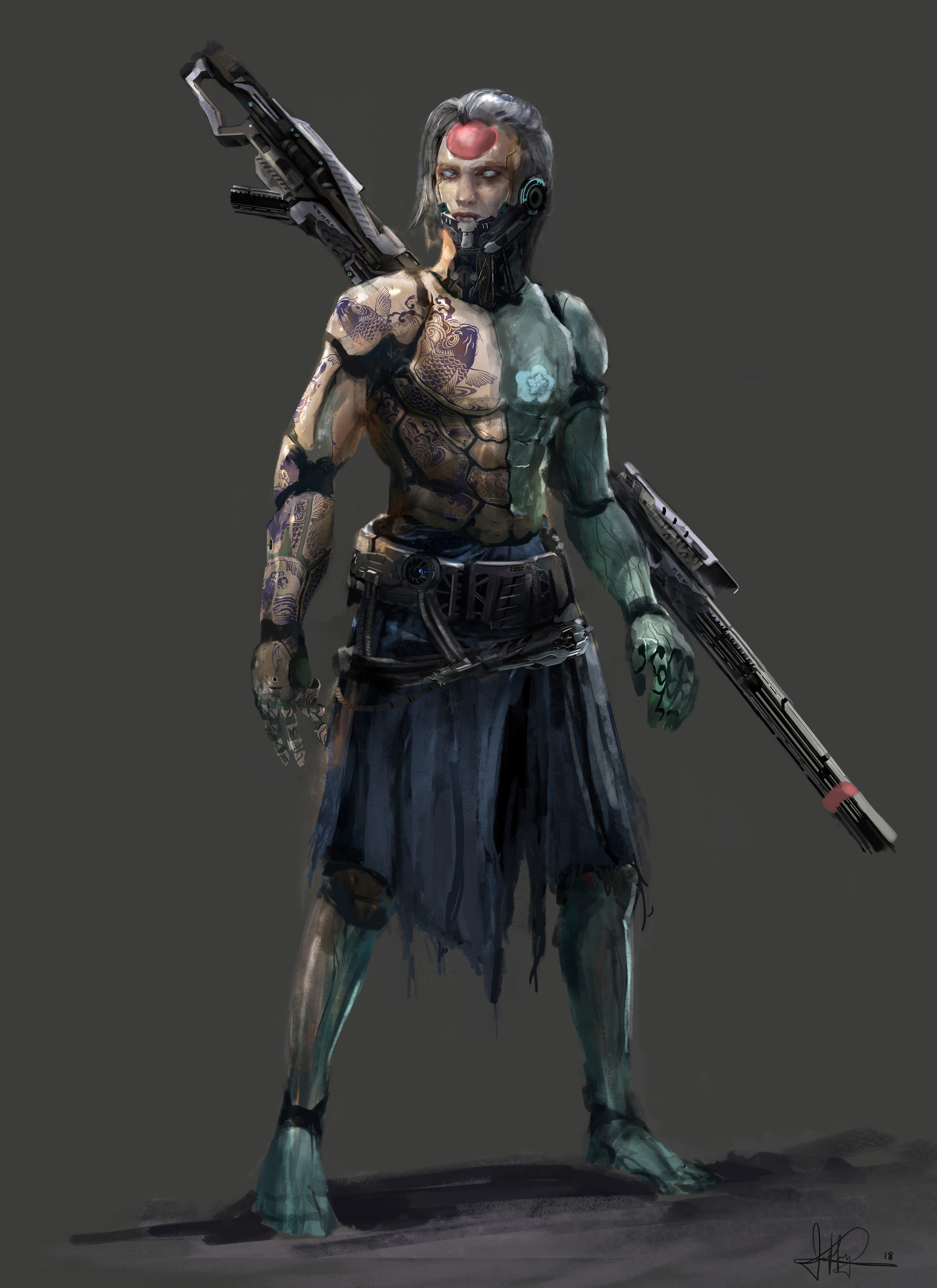ArtStation - Kuze Ghost in the Shell, Jeffrey Chang