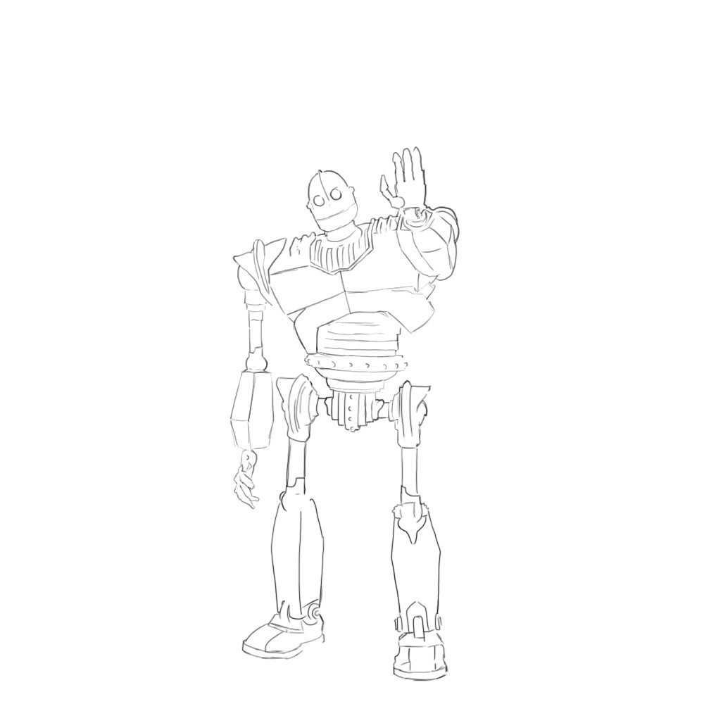 Iron Giant Coloring Pages - Juancarlos Narvaez Asset