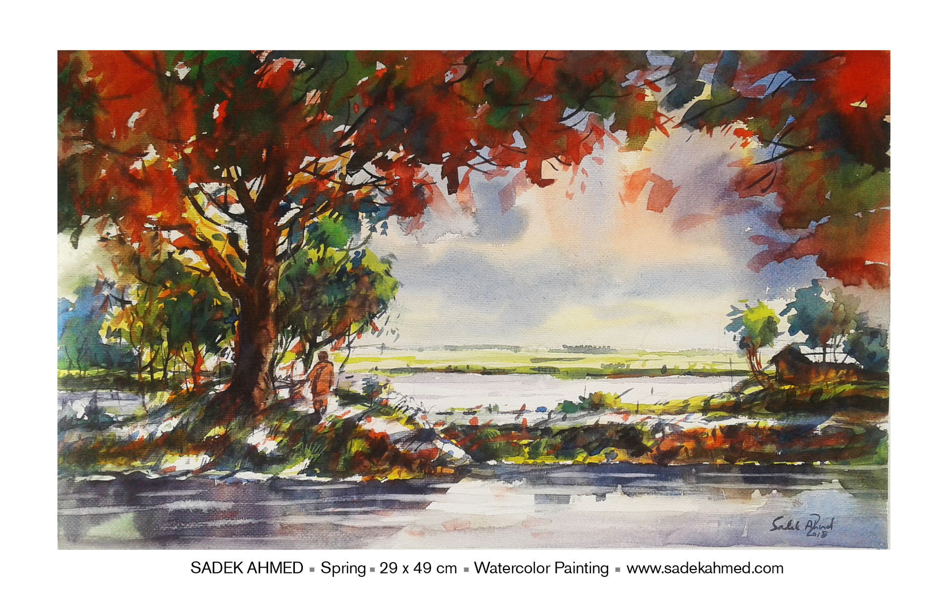 Artstation Village Of Bangladesh Watercolor By Sadek Ahmed For Collection 88 01770705474 Www Sadekahme Sadek Ahmed