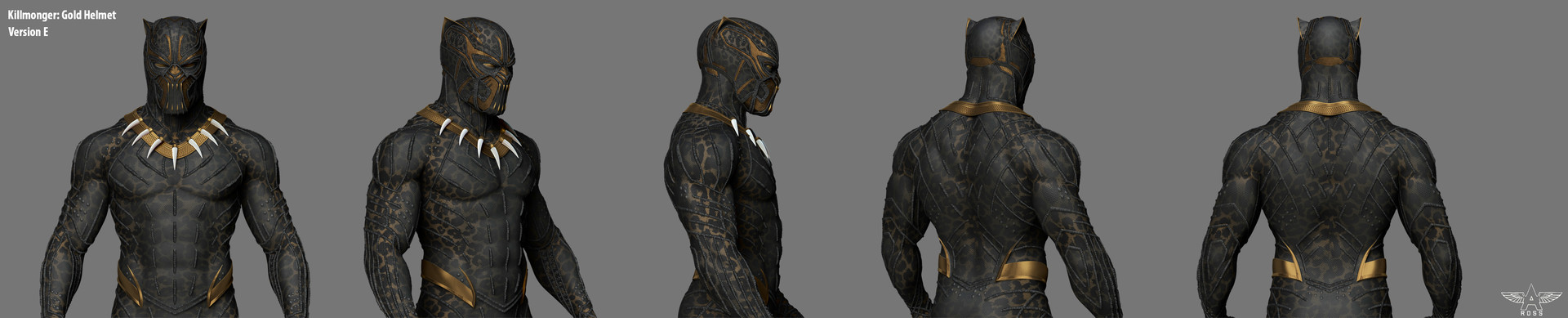Artstation Marvel Studios Black Panther Killmonger Suit Adam Ross