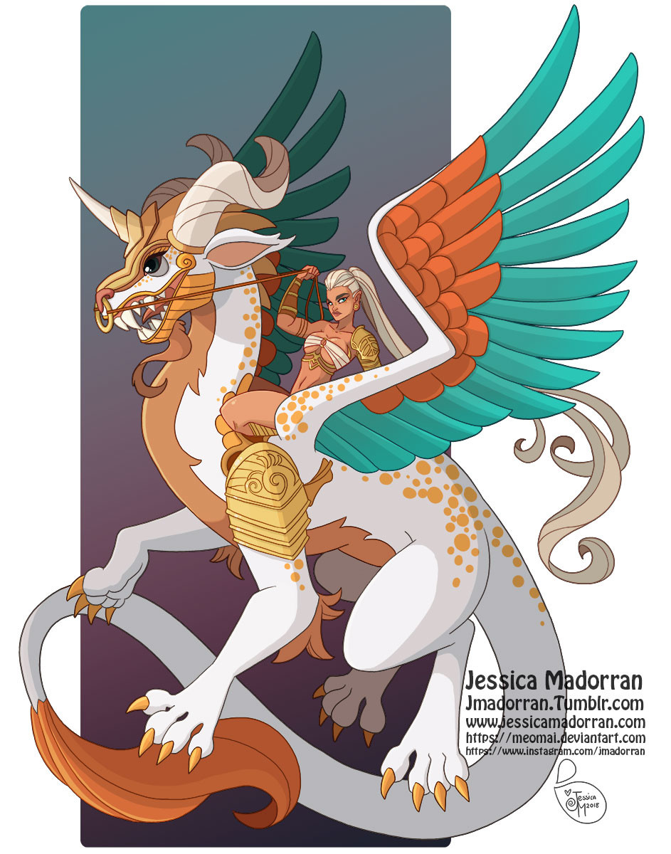 Character Design - Dragon and Dragonrider