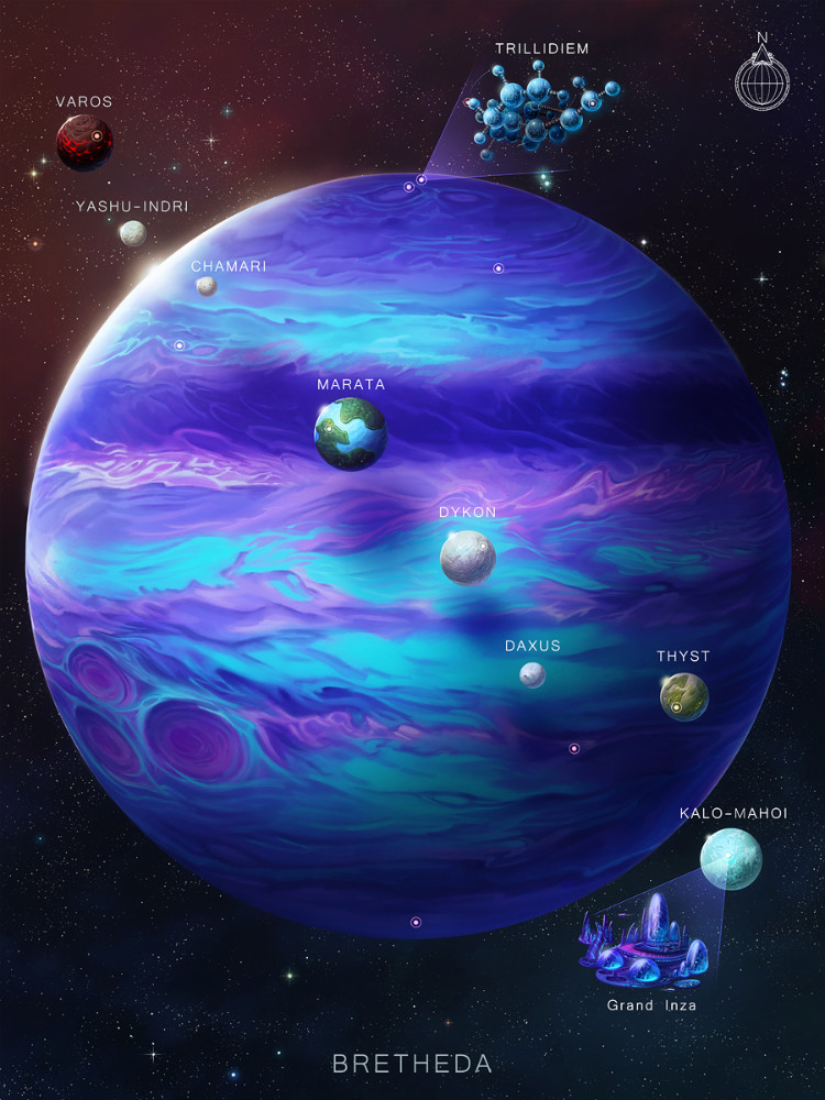 Starfinder Pact Worlds World Maps