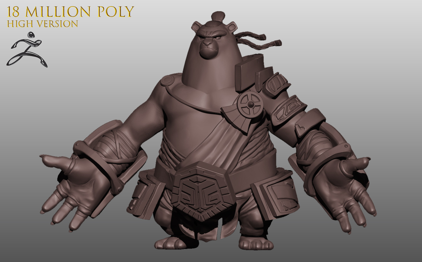 High poly version with ZBRUSH