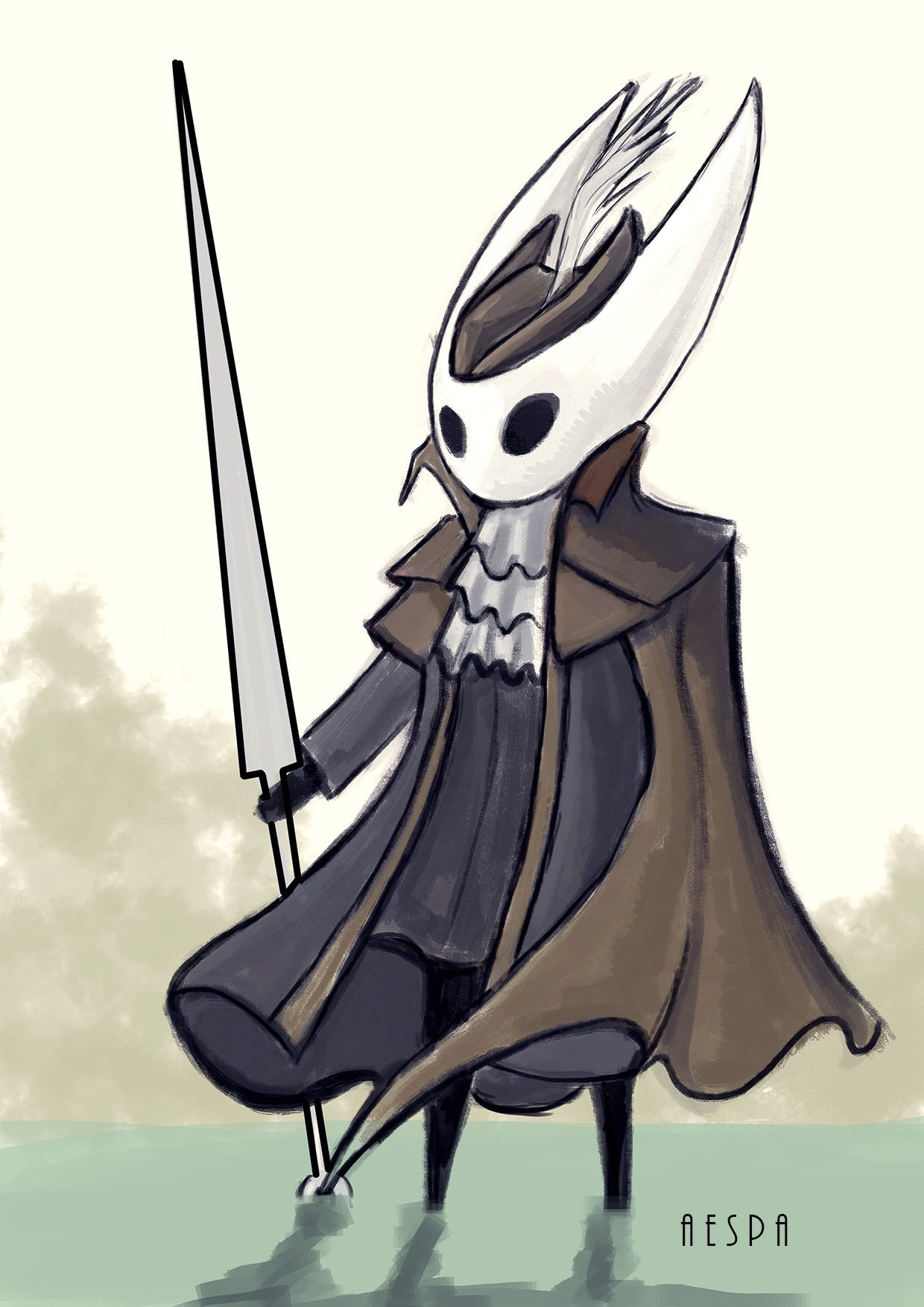 Fan Art Lady Hornet Of The Astral Clocktower Hollowknight