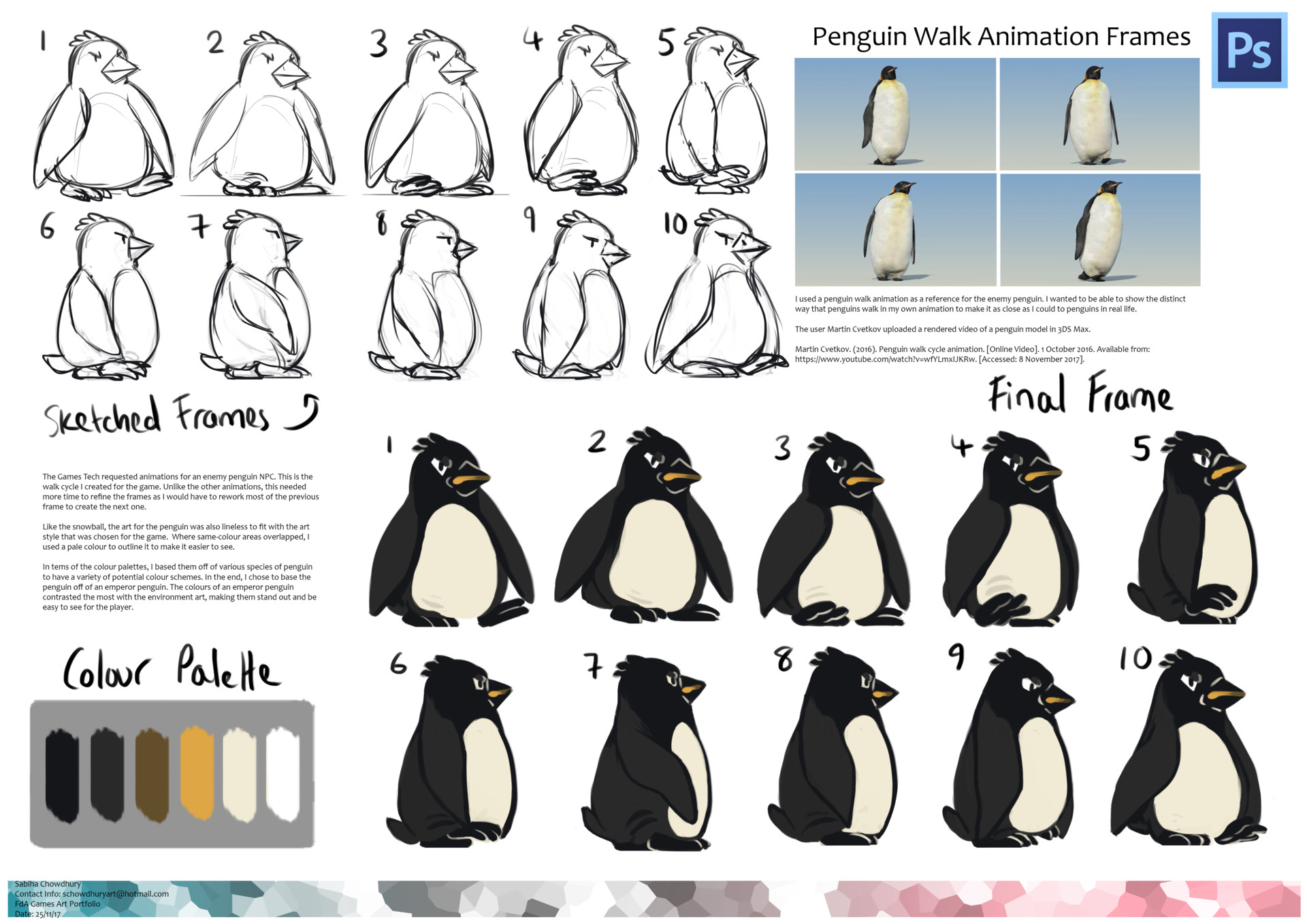 ArtStation - Collaborative Brief: Winter Adventure - Penguin Walk Animation  Breakdown