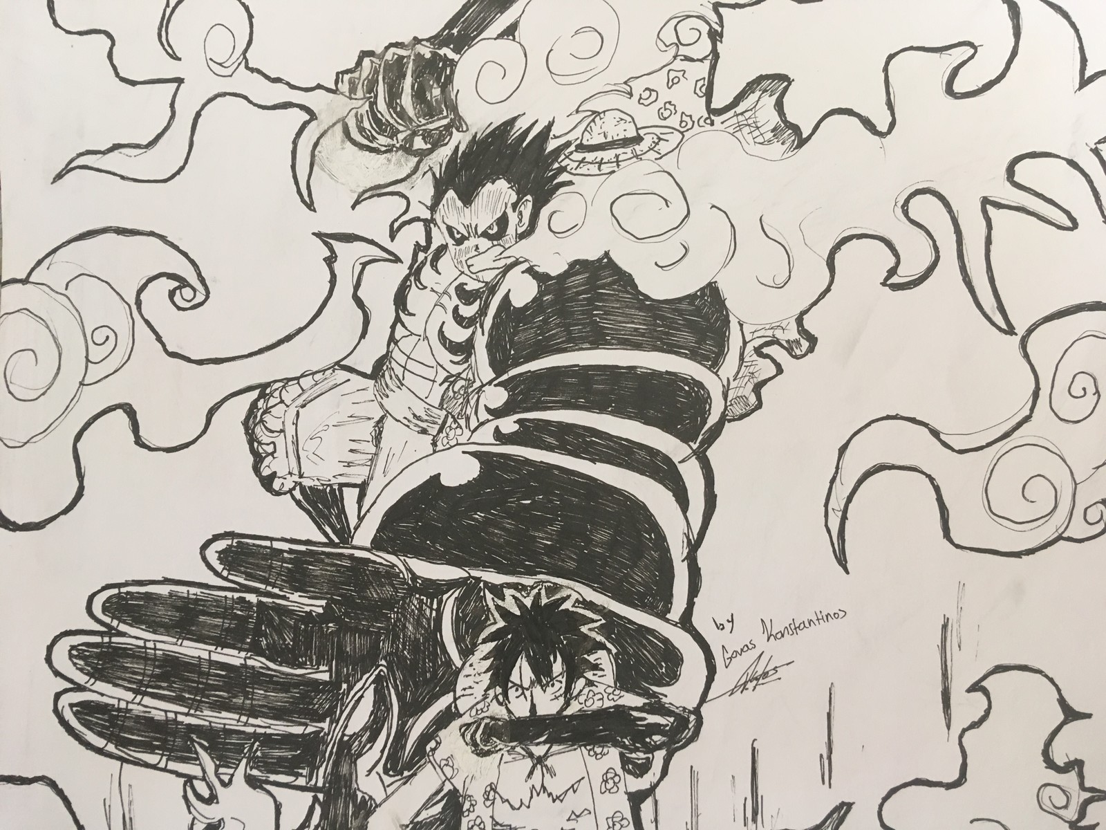 Artstation Monkey D Luffy Gear 4 Songoku Gr Artstation Monkey D Luffy Gear 4 Songoku Gr