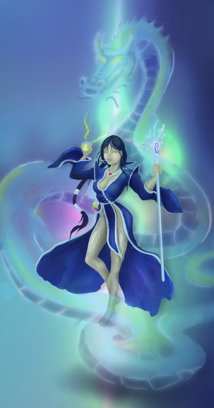 Ice Tear ,  mage. Development character for game.