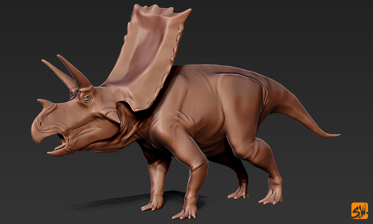 Scott Webber - ZBrush Bravoceratops WIP