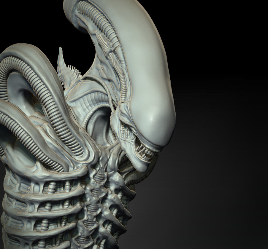Artstation Wip H R Giger Tribute Guillermo Kelly