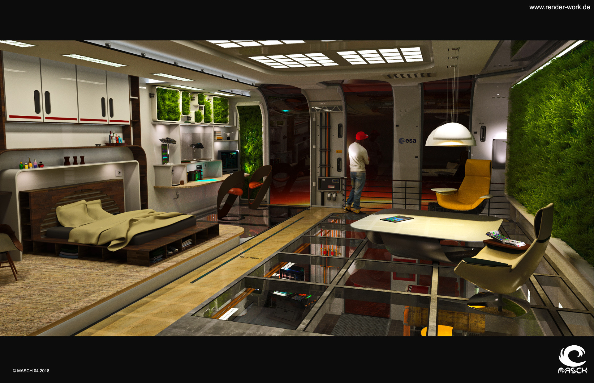 Artstation Starship Live Support System Masch Artartist