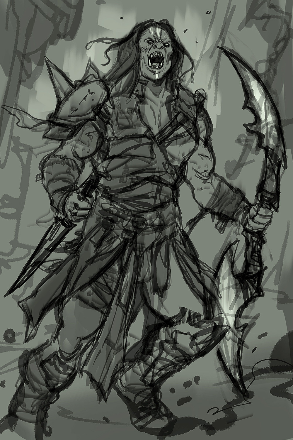 rough sketch concept
