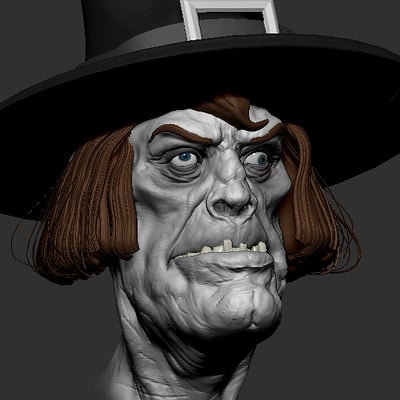 Pierre benjamin zombie with hat sculpt