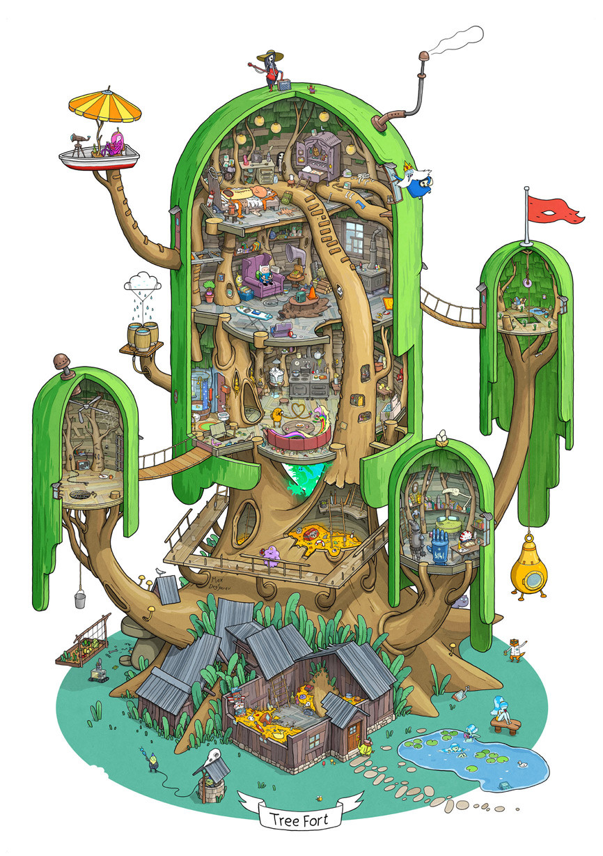 Max Degtyarev - Exploring the Land of Ooo. the Tree Fort.