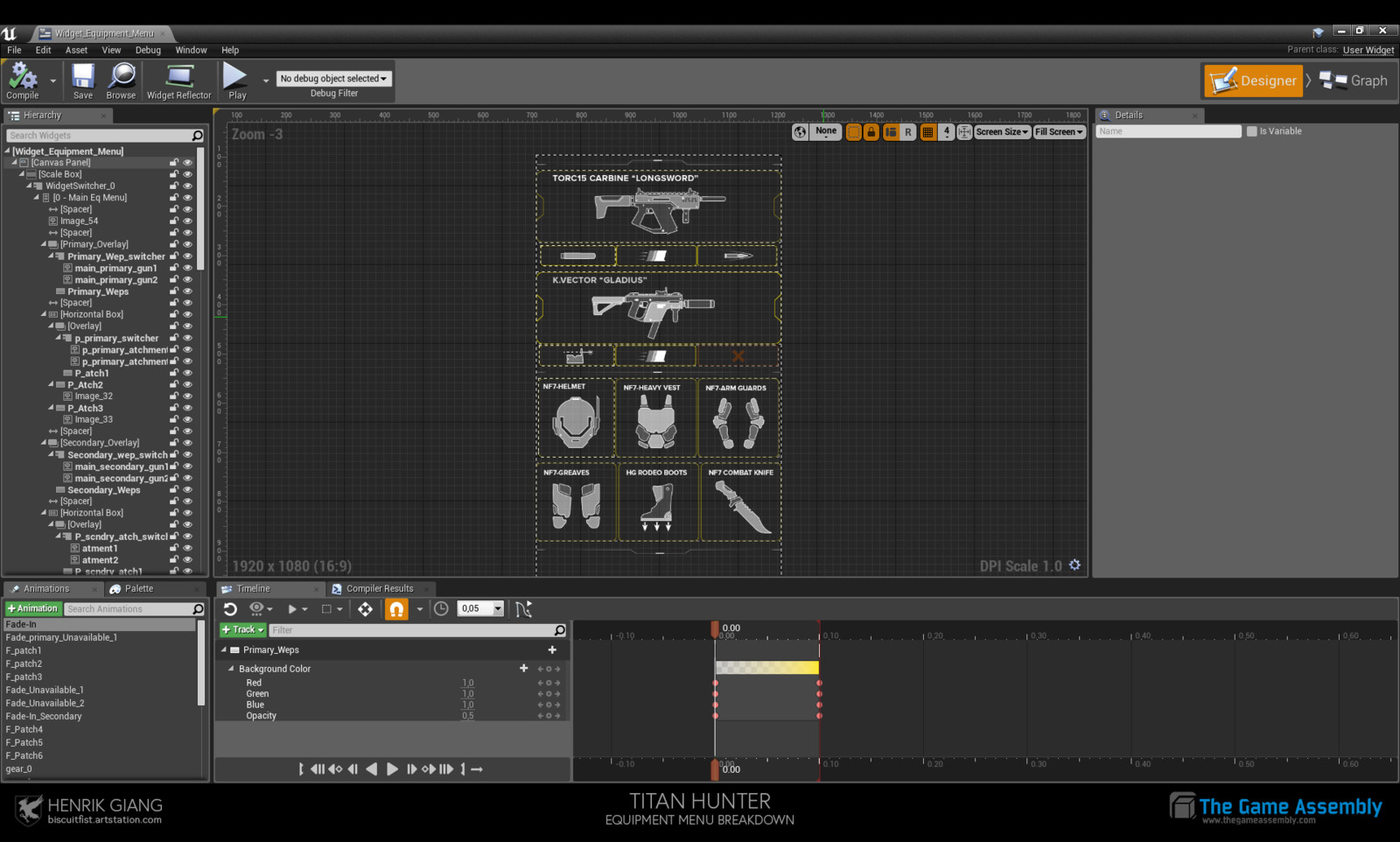 Both Widgets are made and animated with Unreal Motion Graphics.