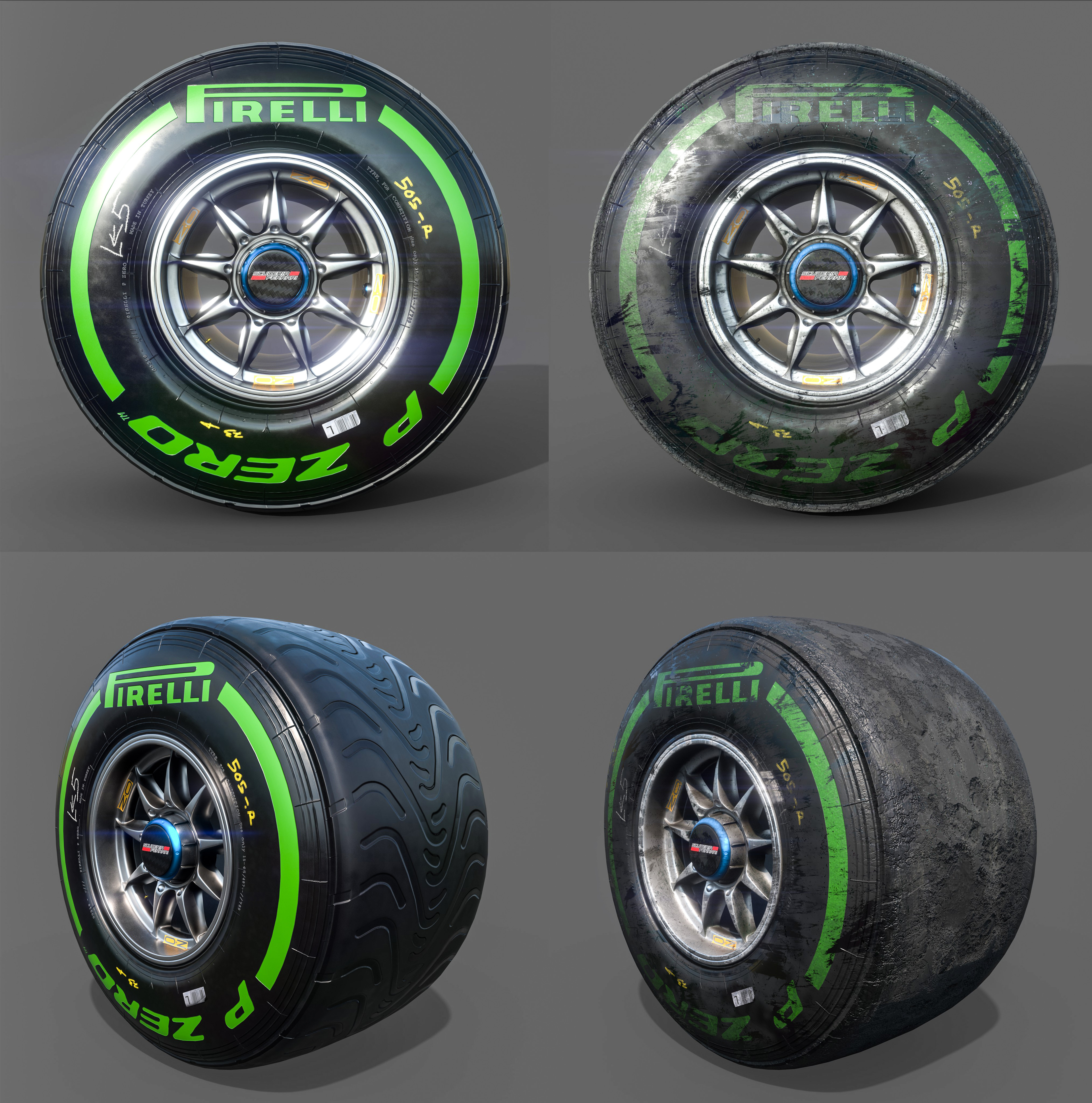 Artstation F1 Tires Amaru Zeas