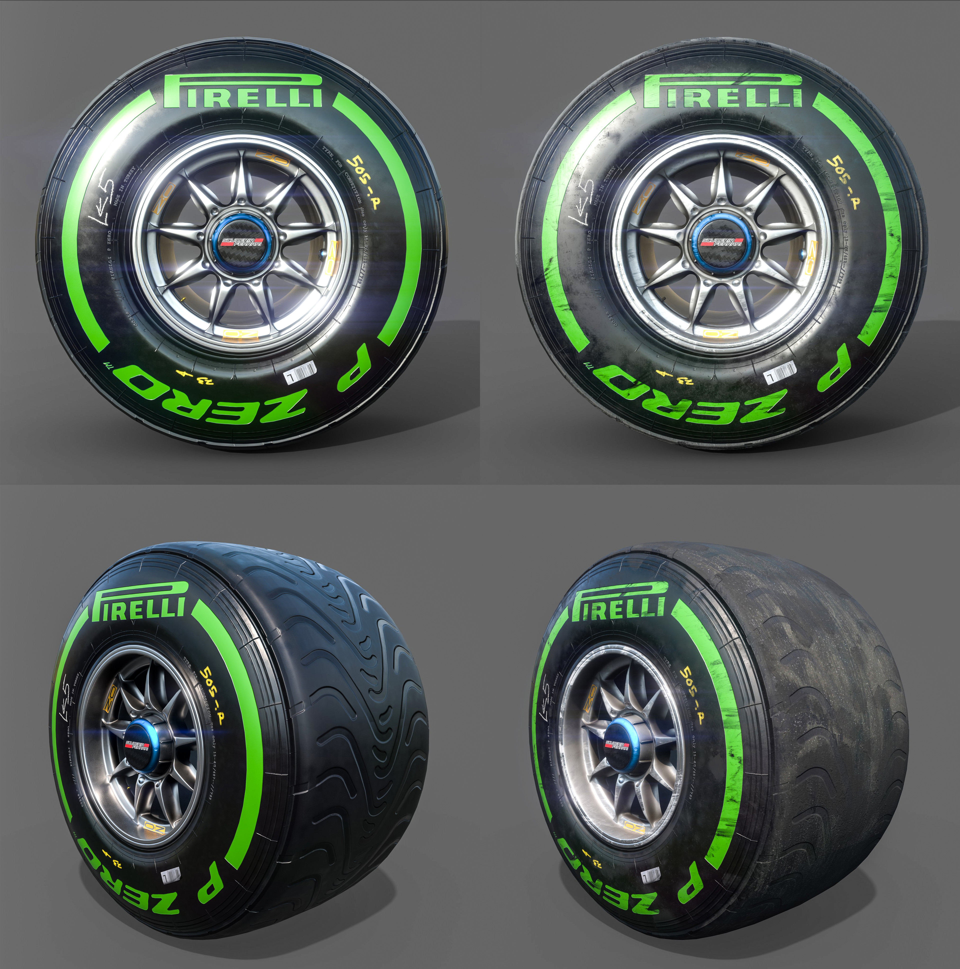 Artstation F1 Tires Amaru Zeas