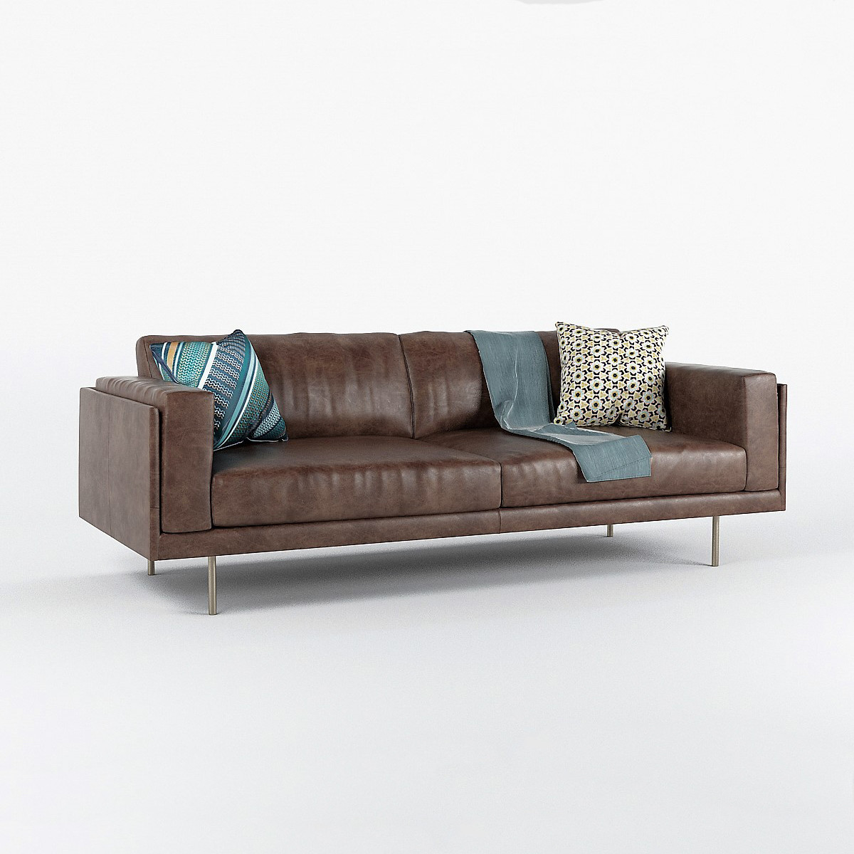 84 Leather Sofa Baci Living Room