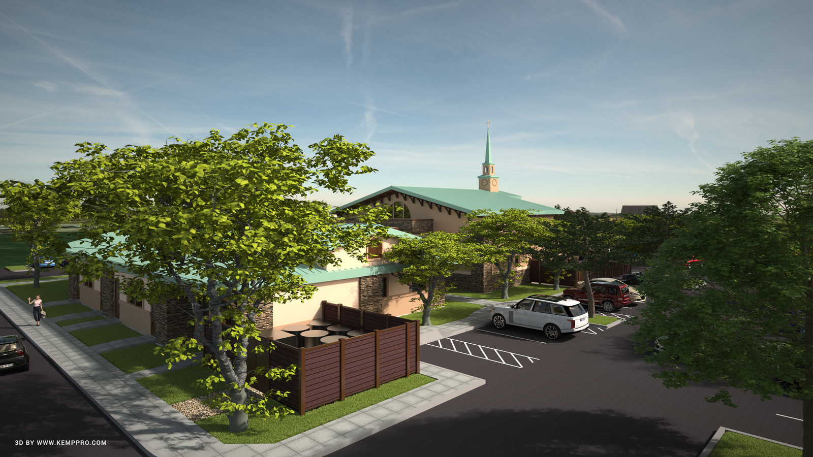 #SketchUp 2017 + #TheaRender 
HFAC-CUP-Final-2nd-sky-Persp-SW-Opt2-DK_CK

The Holy Family Catholic Church, American Canyon, CA. Project

Architect: Liturgical Environs PC

HDR by HDRI-SKIES​ found here: http://hdri-skies.com/shop/hdri-sky-300/