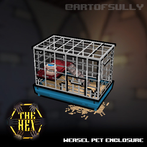 Weasel Pet Enclosure (Asset for 'The Hex')
