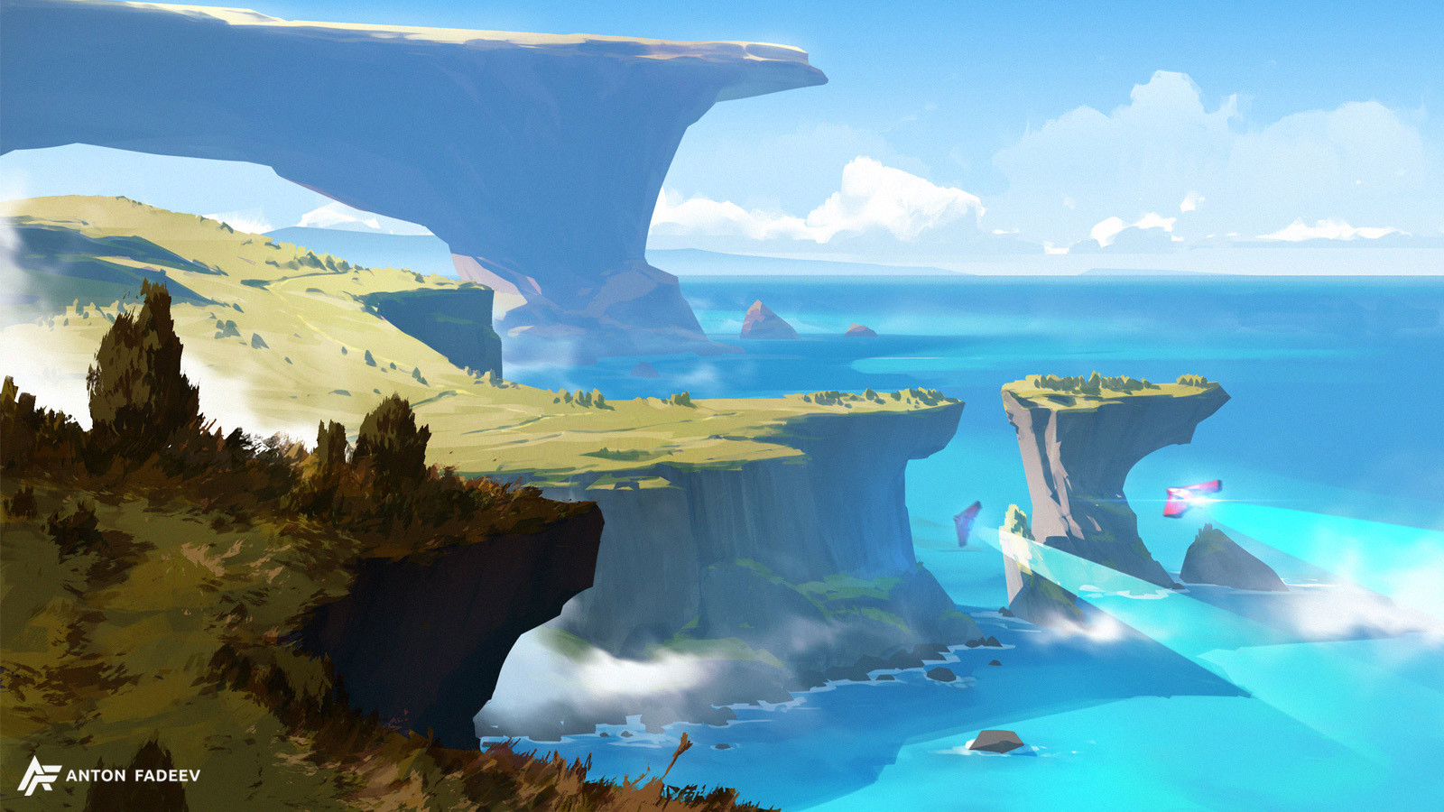 Artstation Sea Landscapes Anton Fadeev
