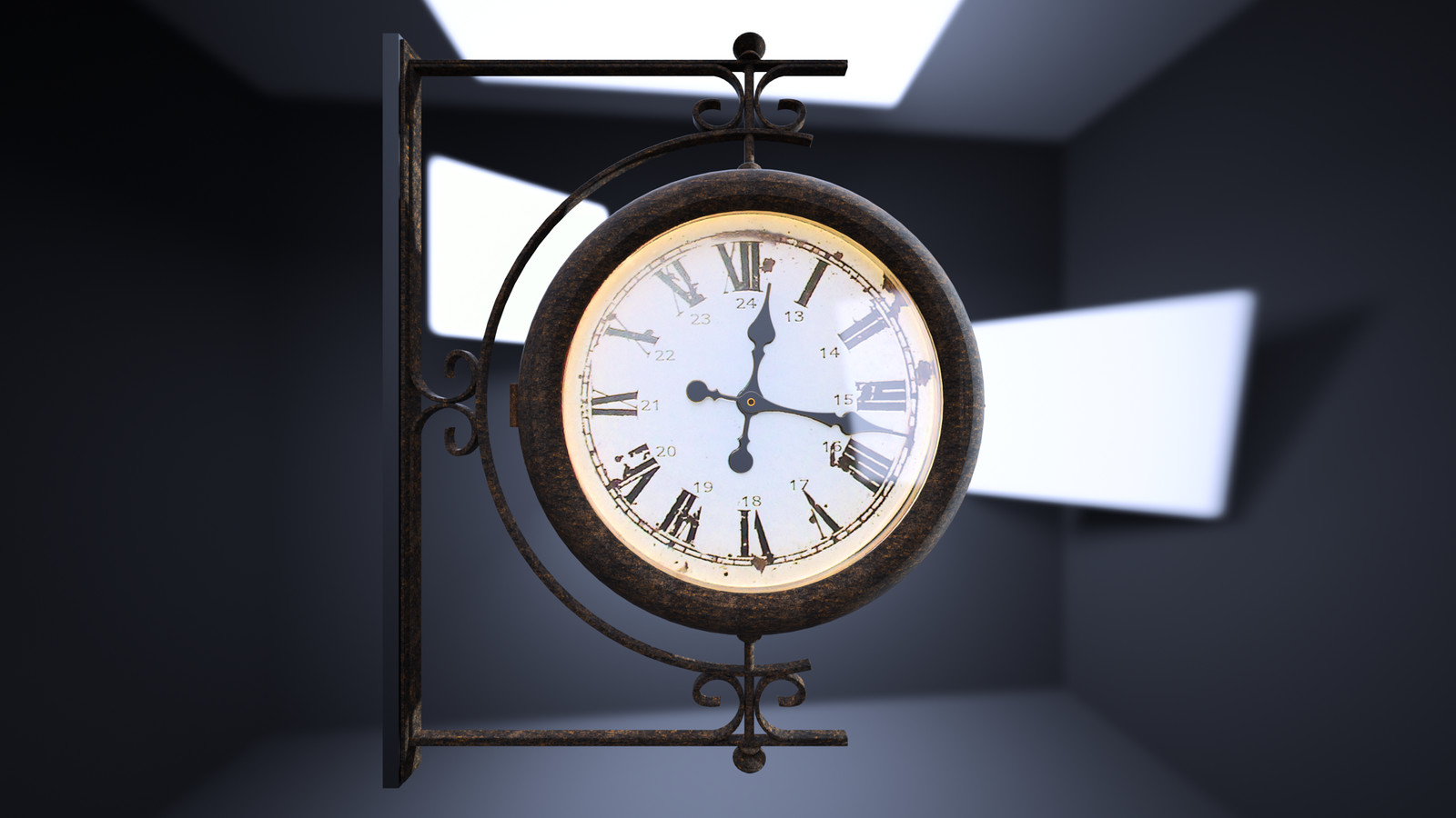 SketchUp + Thea Render 
Rivendell Mill's Wall Clock
Rivendell Clock final-Scene 11B