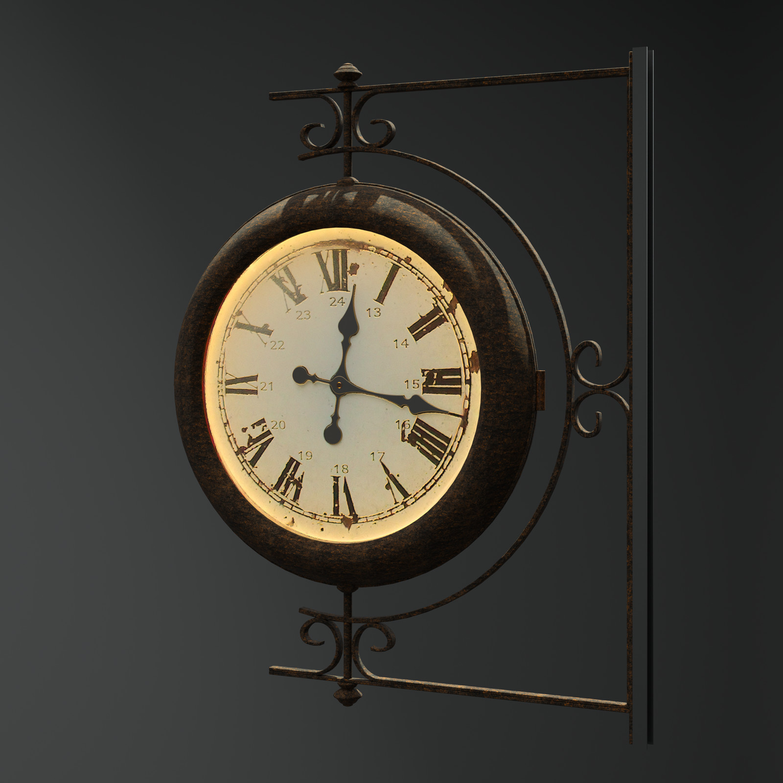 SketchUp + Thea Render 
Rivendell Mill's Wall Clock
Rivendell Clock final-Scene 8A