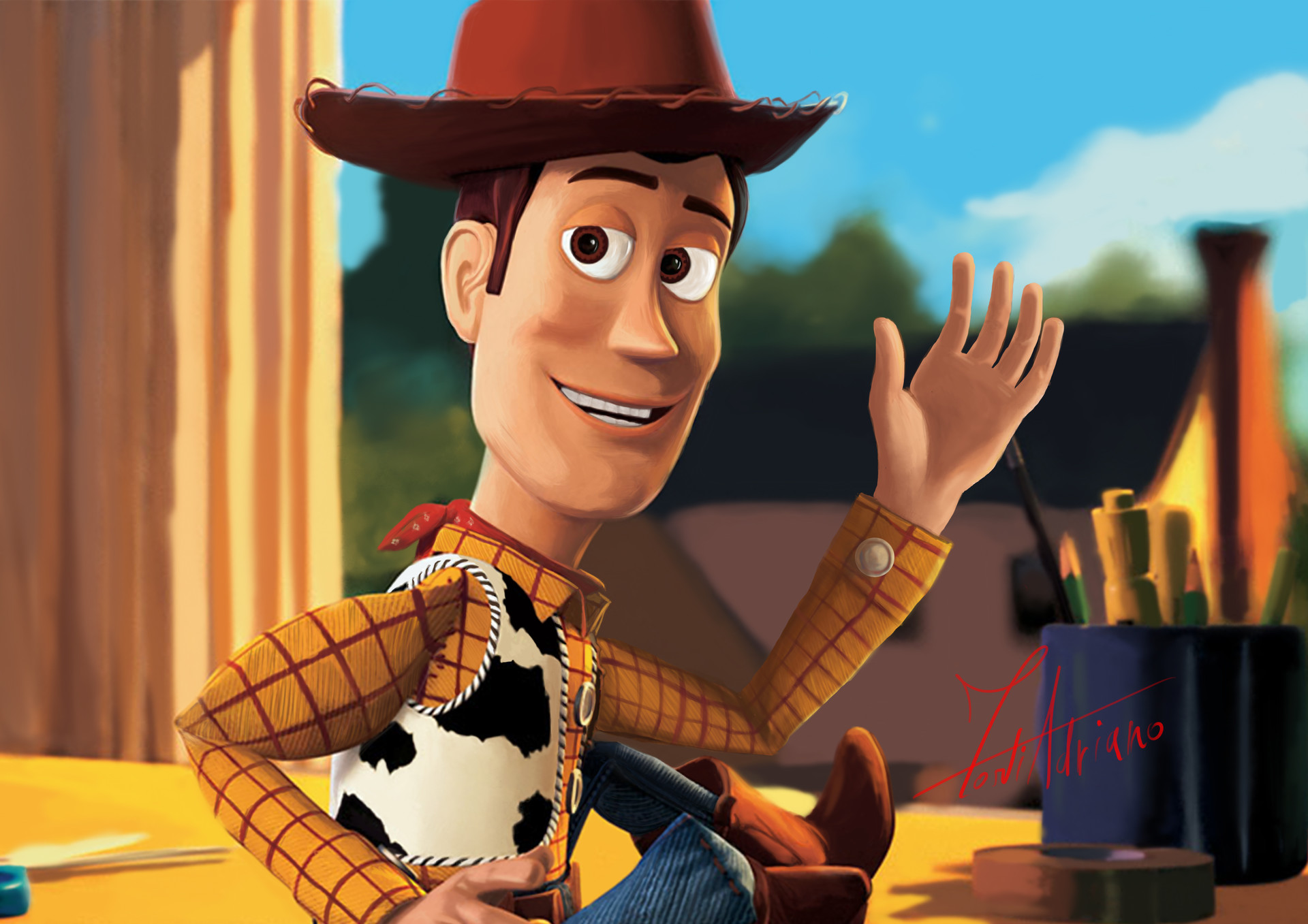ArtStation - "Goodbye, Woody" | Toy Story Fan Art, Adriano Forti