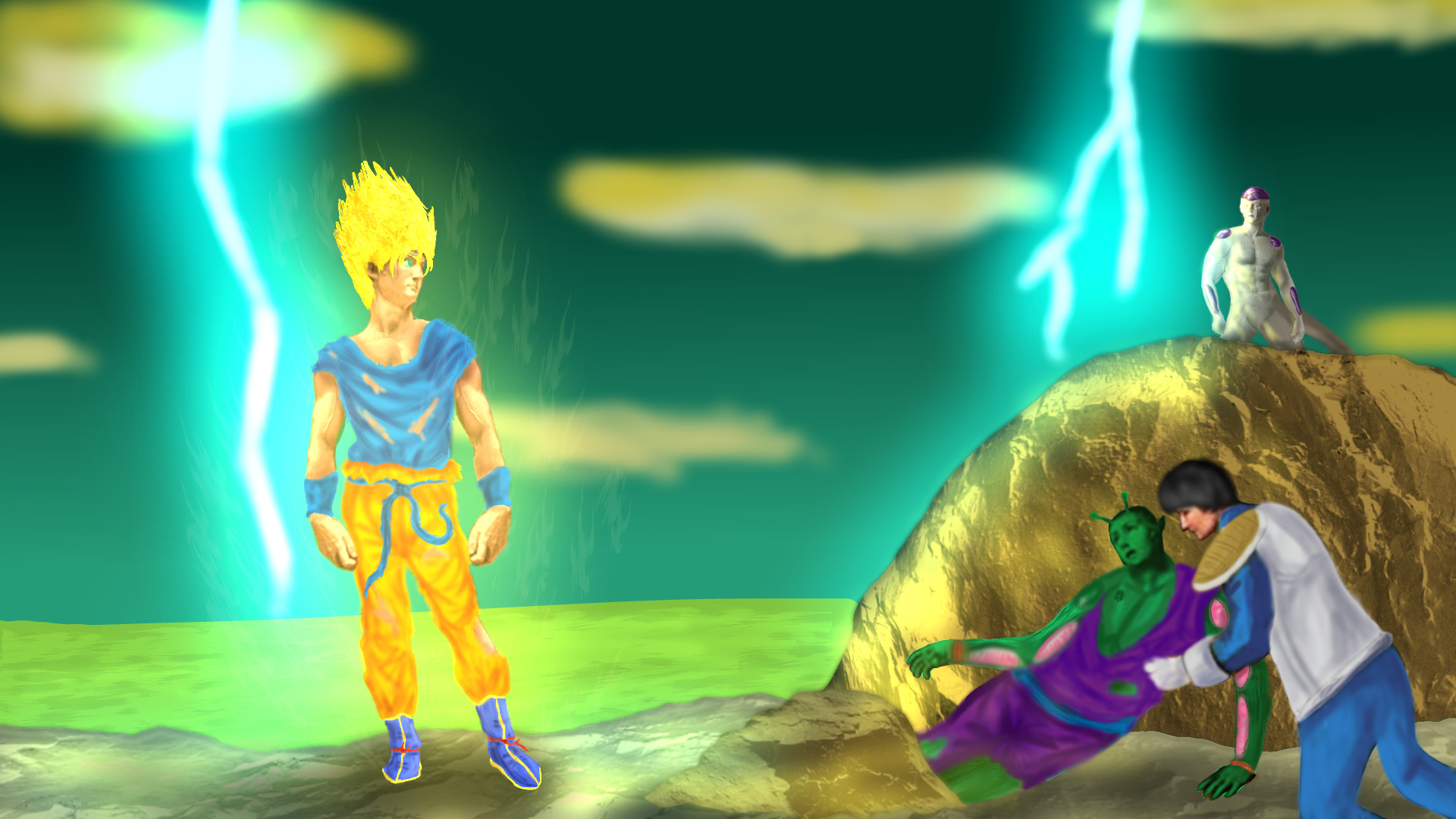Artstation Dragon Ball Z As A Classic Painting Joshua Panetta